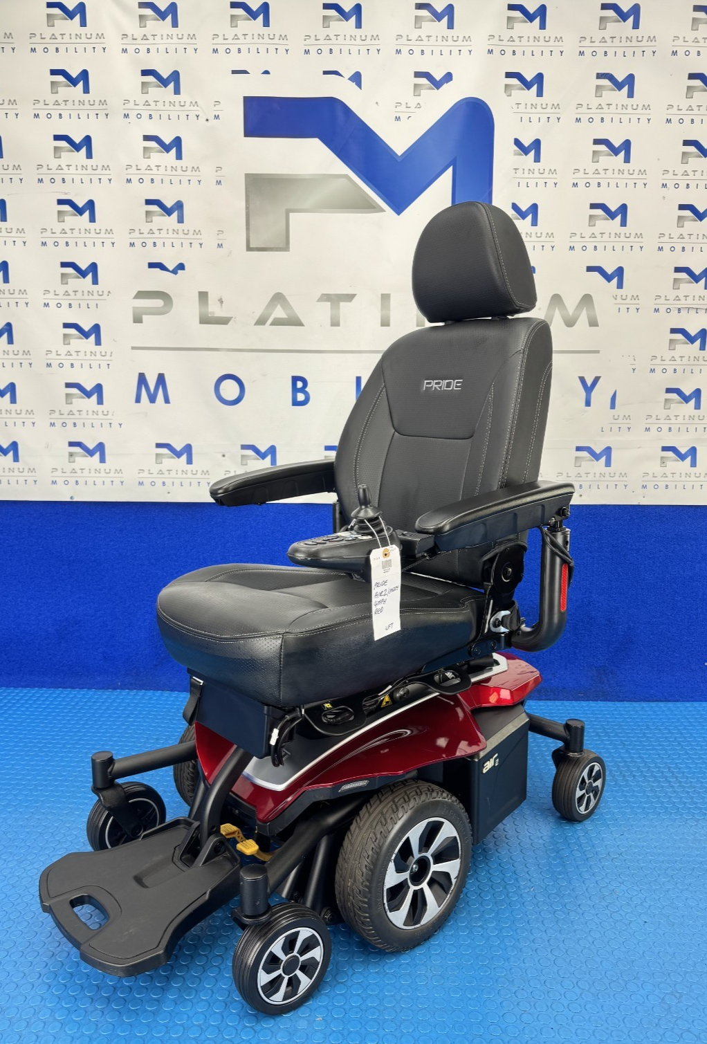 Pride Jazzy Air 2.0 Power Chair Electric Wheelchair with Electric Seat Lift 2227