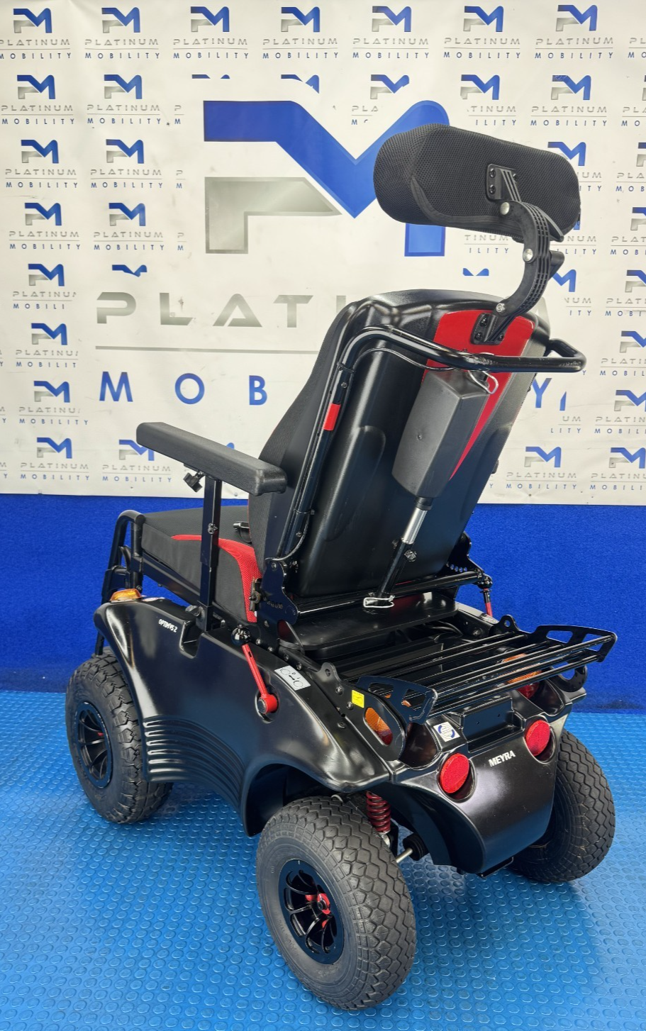 Meyra Optimus RS 2 Rear Wheel Drive 8Mph New Batteries Solid tyres 2640
