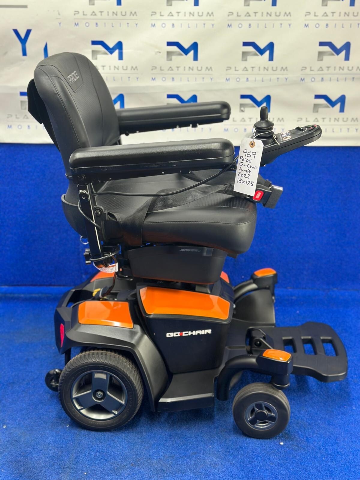 PRIDE GO CHAIR RWD 4MPH ELECTRIC TRANSPORTABLE MOBILITY POWERCHAIR WHEELCHAIR