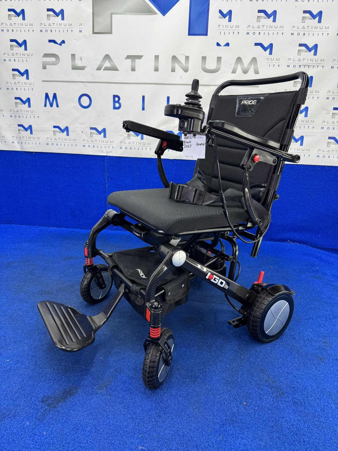 Pride I Go Lite Carbon Fibre Lightweight Portable Powerchair 18kg 4mph 1729