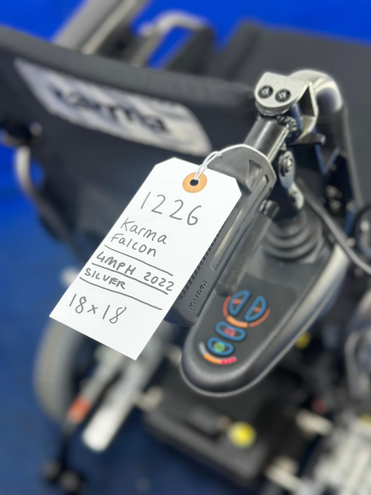 Karma Falcon KP-25 Powerchair – Attendant 4mph Lightweight Wheelchair (1226)