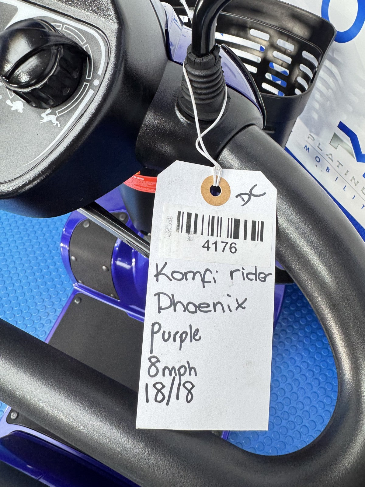 Komfi-Rider Phoenix 8mph Mobility Scooter New Batteries, Air Tyres 4176