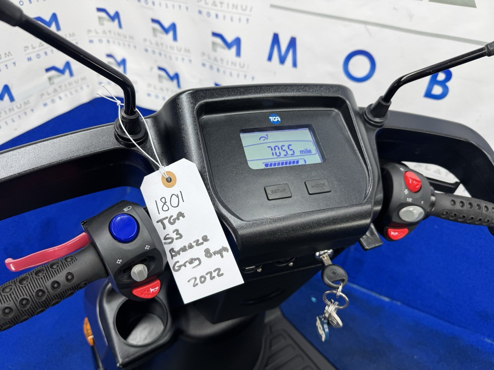 2022 TGA Breeze S3 8MPH LARGE Mobility Scooter All Terrain 1801