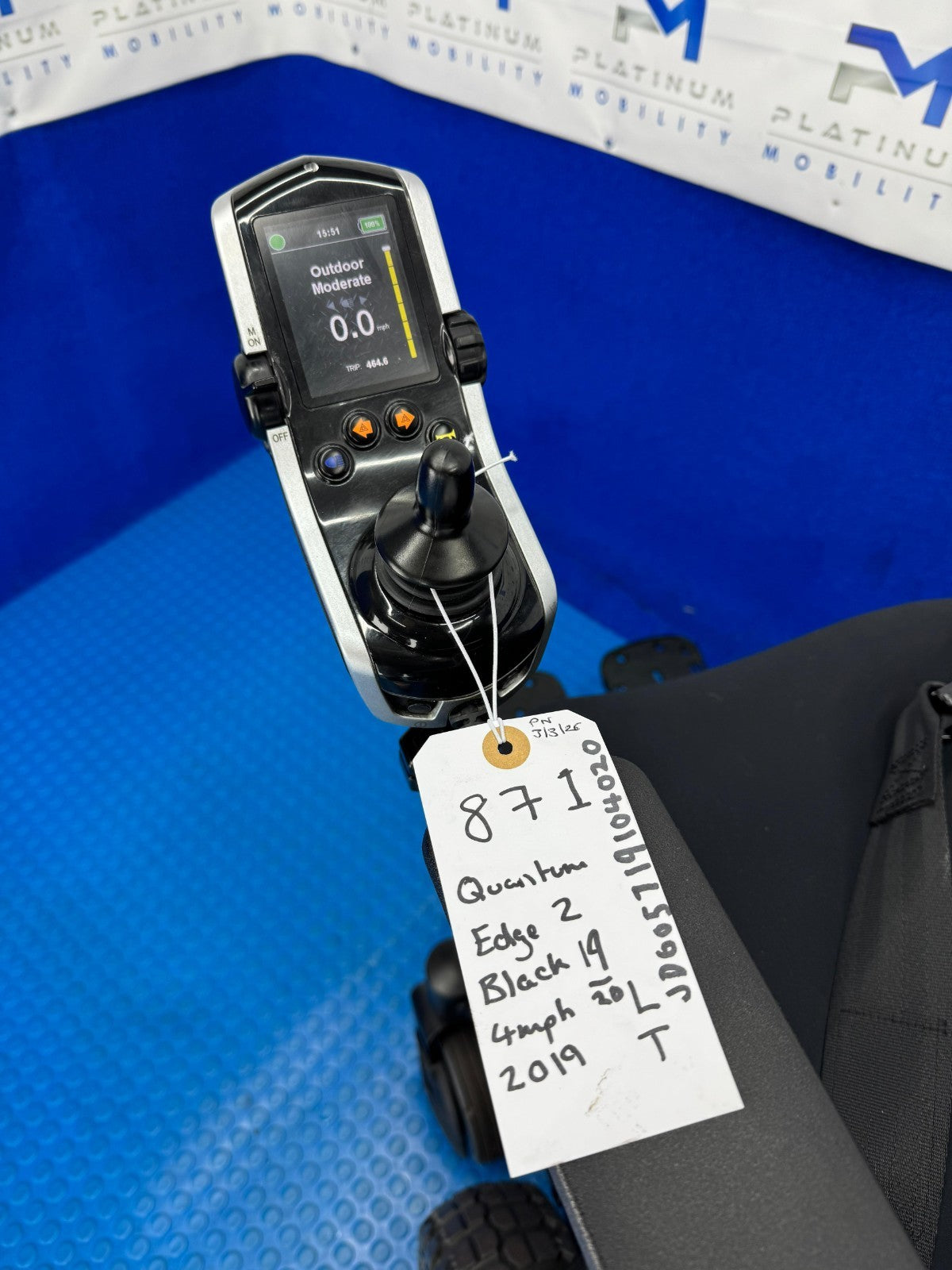 PRIDE QUANTUM Q6 EDGE Z 2.0 i-LEVEL 6 MPH ELECTRIC MOBILITY POWERCHAIR 871