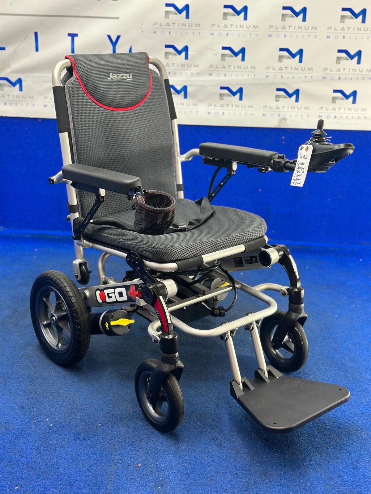 Pride iGo Plus Folding Powerchair 4Mph – Lightweight Electric Wheelchair (994)