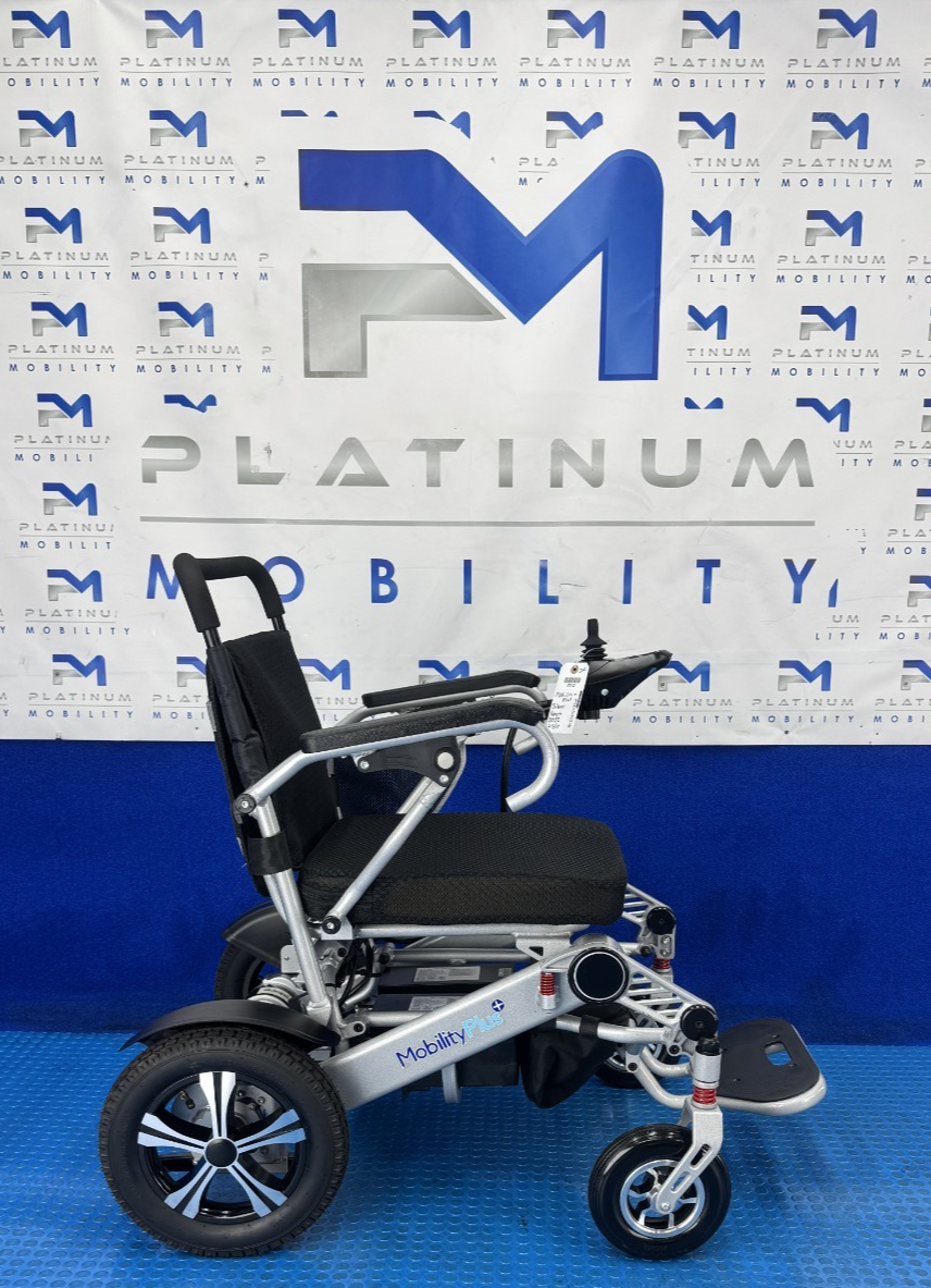 Mobility Plus Ultra-Light Folding Wheelchair 4Mph Lithium Battery Air Tyres 2512