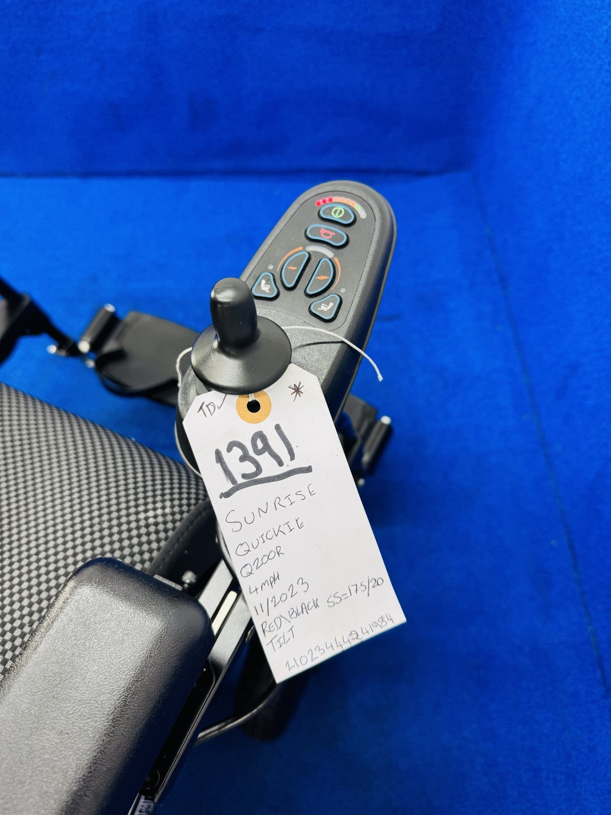 Sunrise Q200R 4mph Rear-Wheel Drive Electric Wheelchair Mobility Powerchair 1391