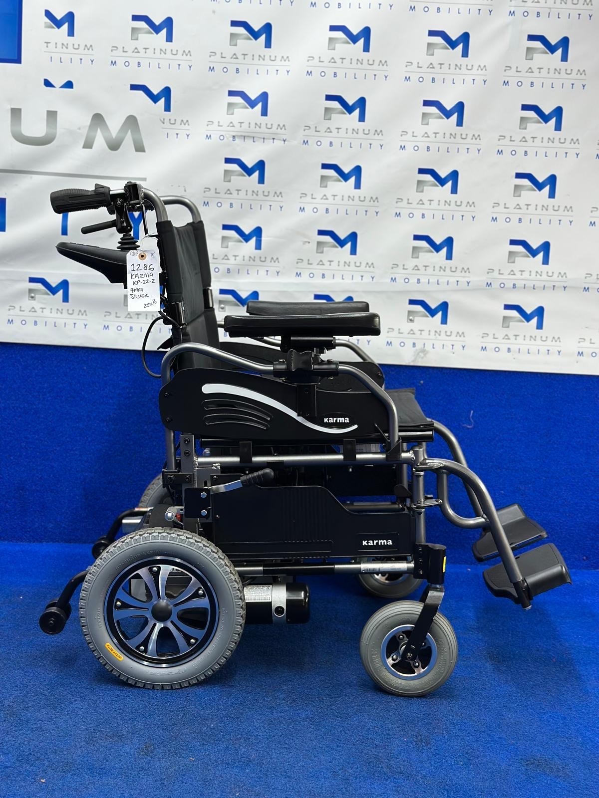 Karma Falcon KP-25 Powerchair – Attendant 4mph Lightweight Wheelchair (1286)