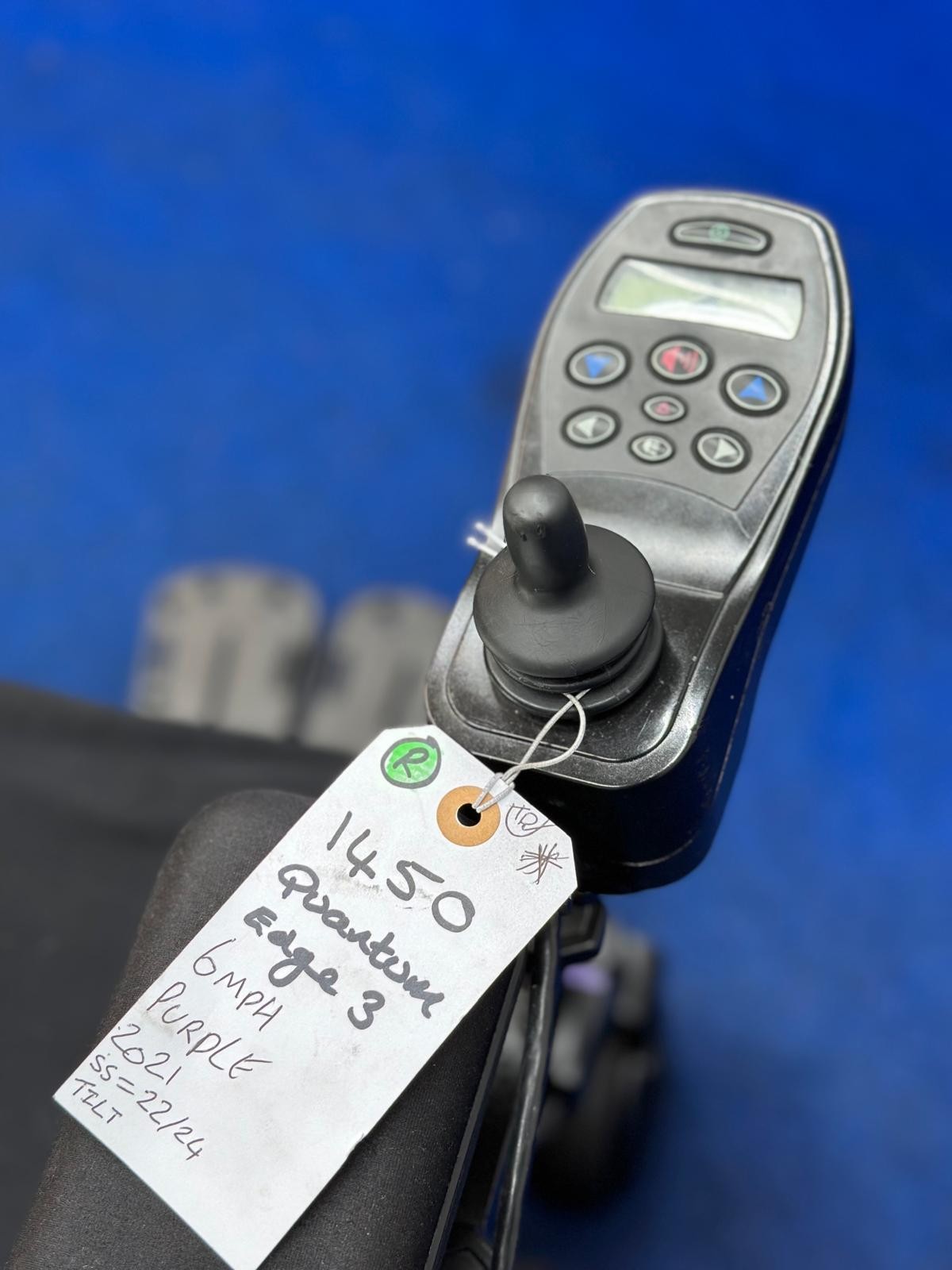 PRIDE QUANTUM EDGE 3 6 MPH ELECTRIC POWER WHEELCHAIR POWERCHAIR 1450