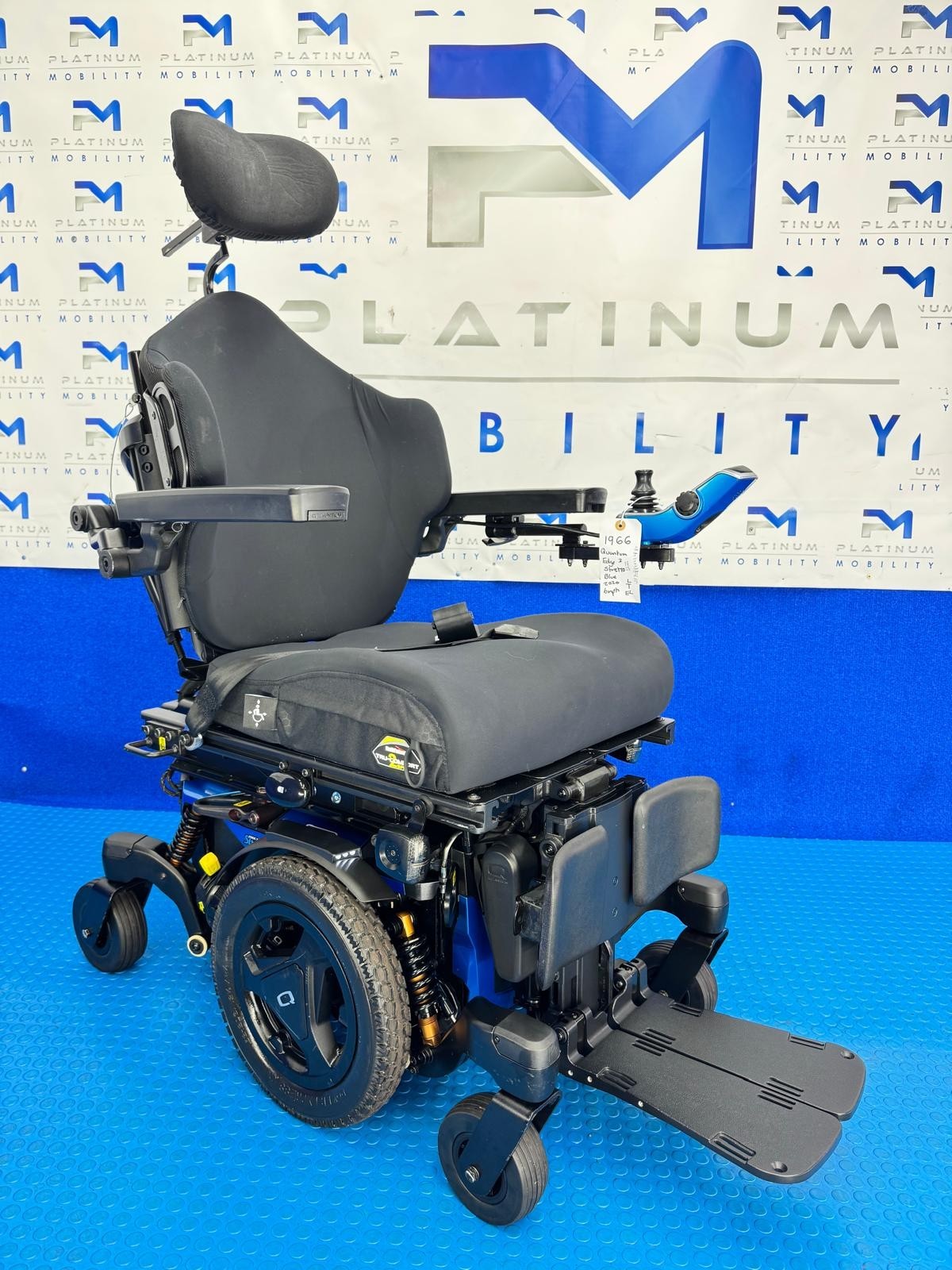 PRIDE QUANTUM EDGE 3 STRETTO 6MPH ELECTRIC POWER WHEELCHAIR POWERCHAIR 1966
