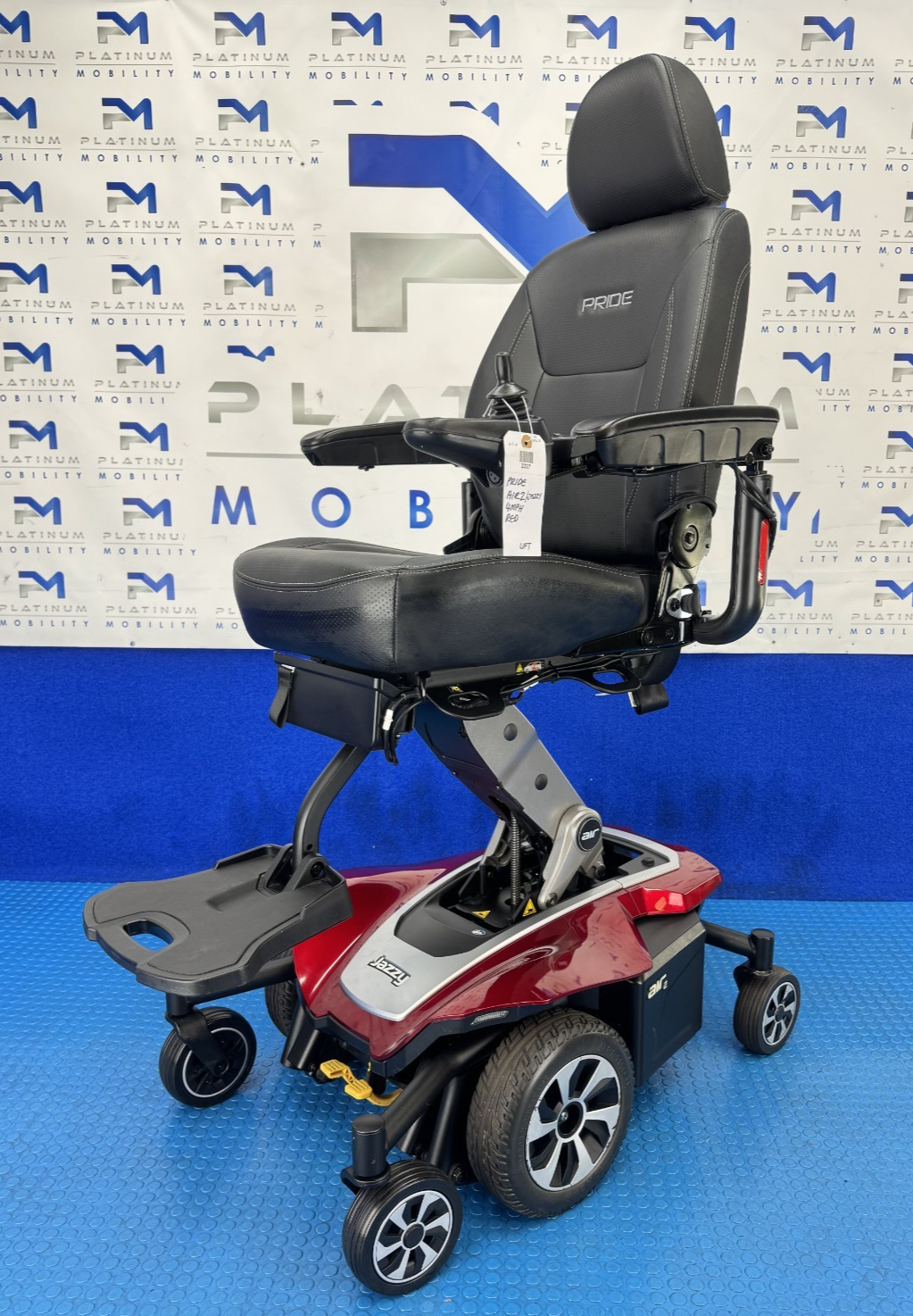 Pride Jazzy Air 2.0 Power Chair Electric Wheelchair with Electric Seat Lift 2227