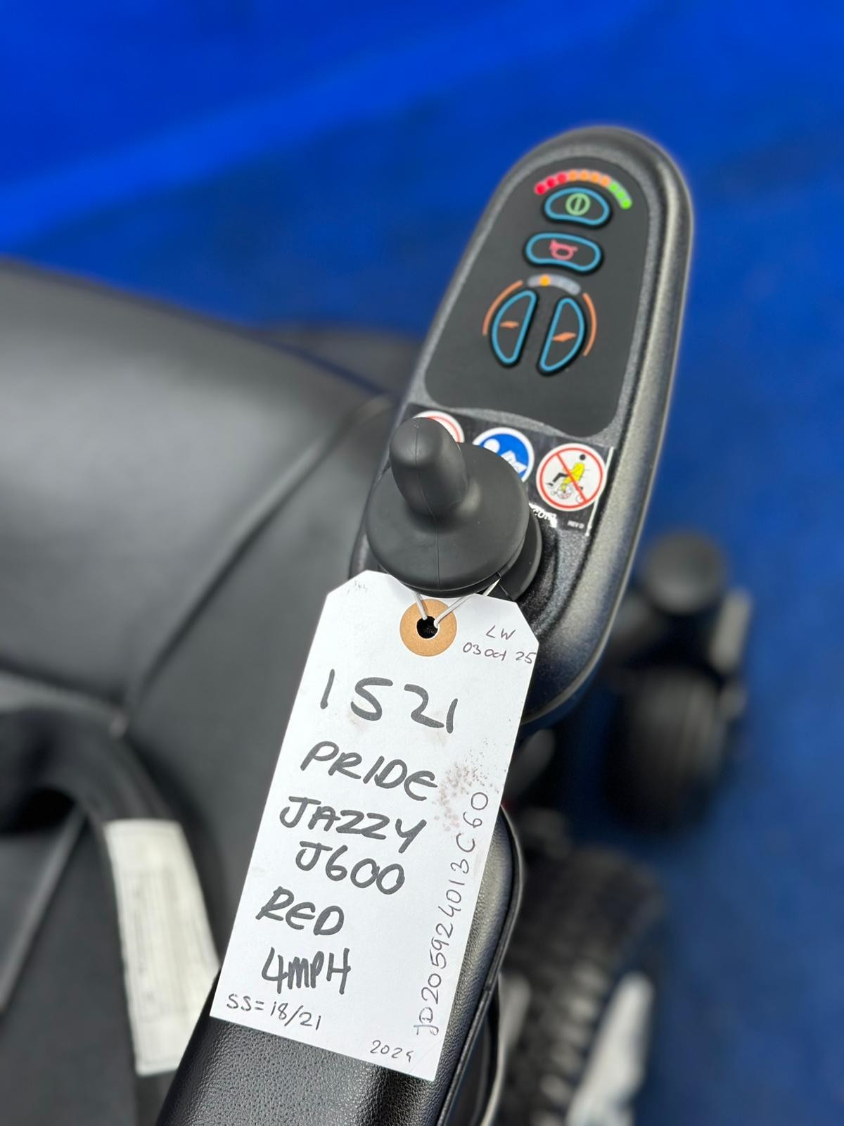 Pride Jazzy 600ES Powerchair – 4mph Electric Wheelchair Mobility Aid 1521