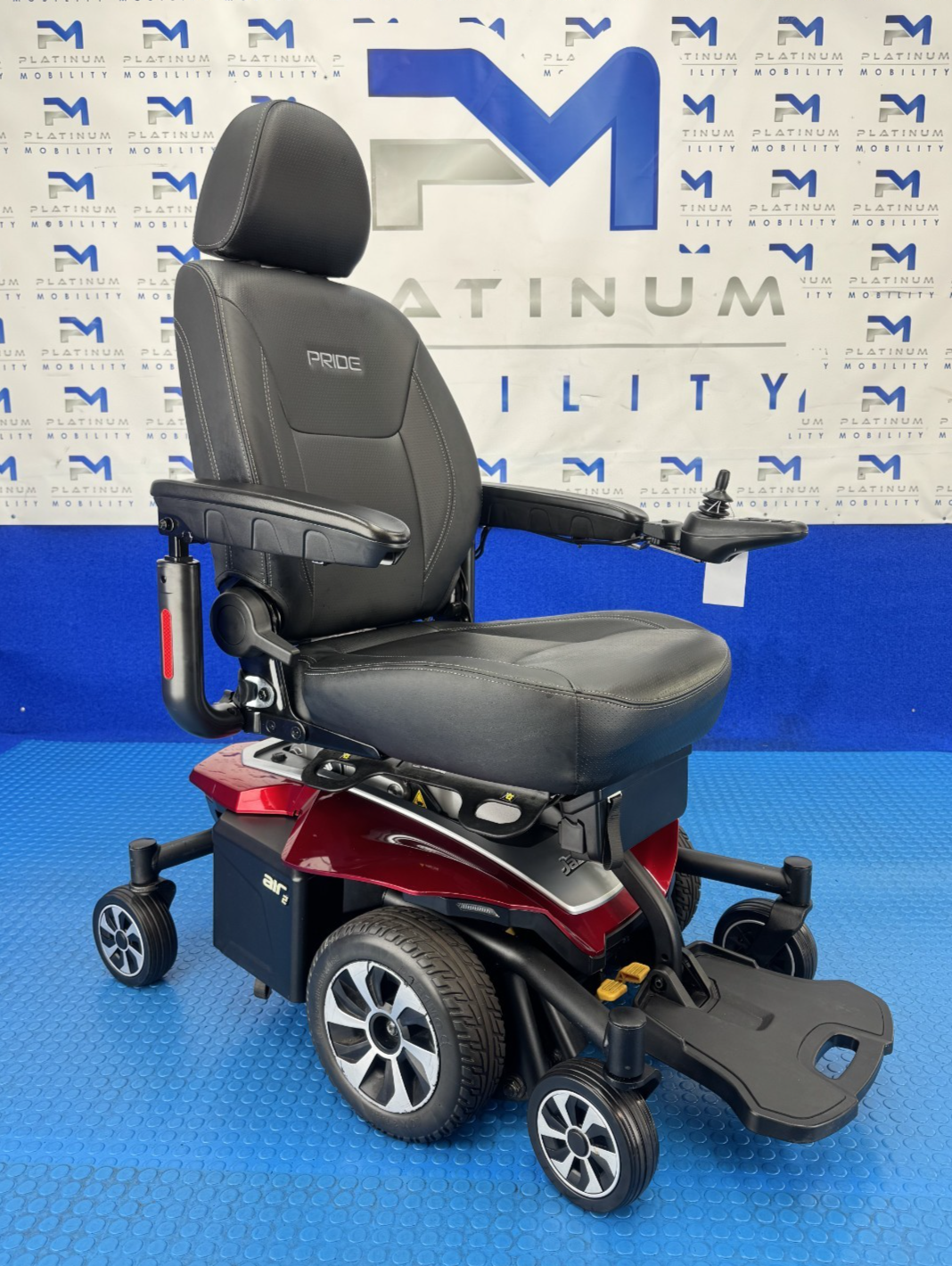 Pride Jazzy Air 2.0 Power Chair Electric Wheelchair with Electric Seat Lift 2227