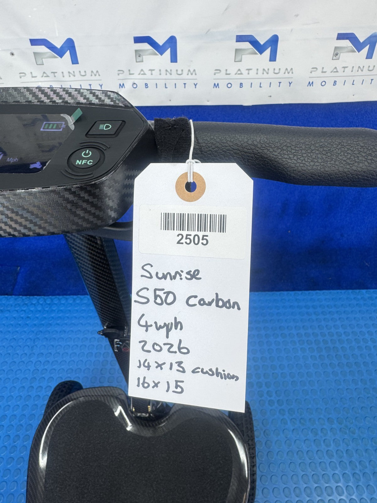 S50 Carbon Folding Mobility Scooter Ultra Lightweight 4mph Lithium battery 2505
