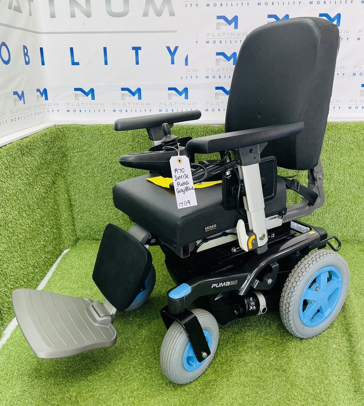 SUNRISE PUMA 20 SEDEO TILT 4 MPH ELECTRIC WHEELCHAIR MOBILITY POWERCHAIR