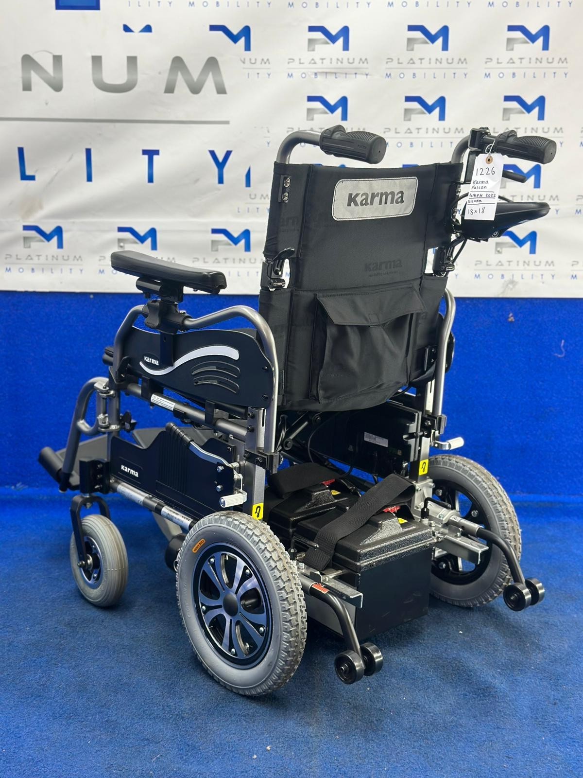 Karma Falcon KP-25 Powerchair – Attendant 4mph Lightweight Wheelchair (1226)
