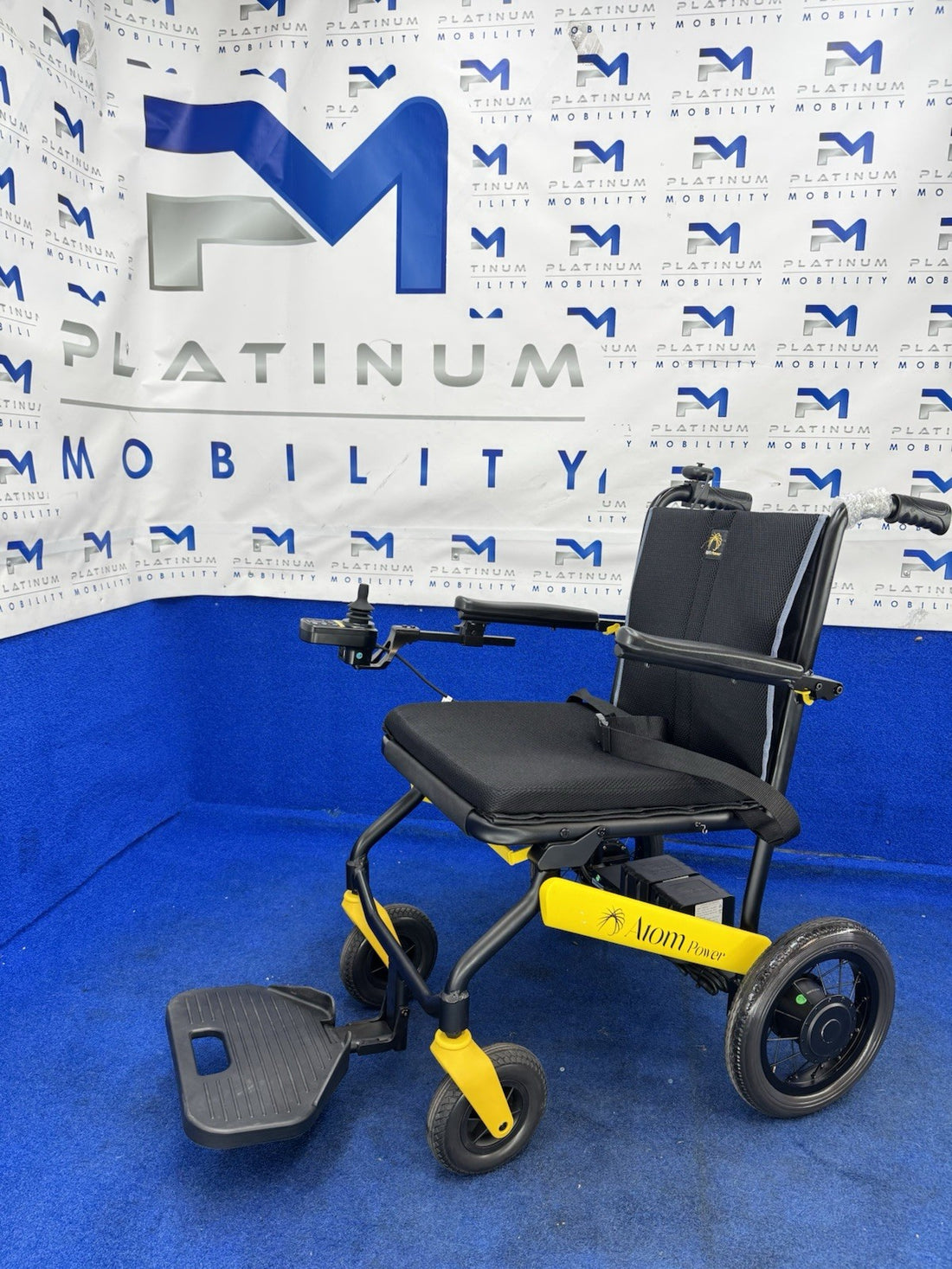 Atom Powerchair ATTENDENT Lightweight Lithium Folding Electric Wheelchair 13.2kg