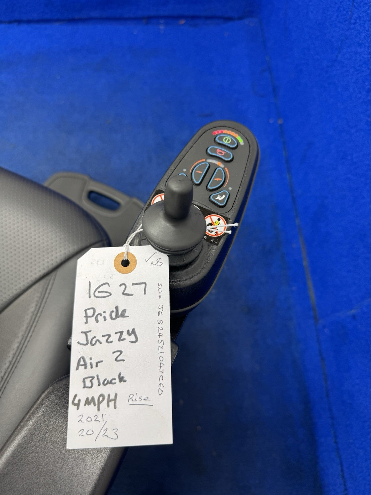 Pride Jazzy Air 2.0 Power Chair Electric Wheelchair with Electric Seat Lift 1011