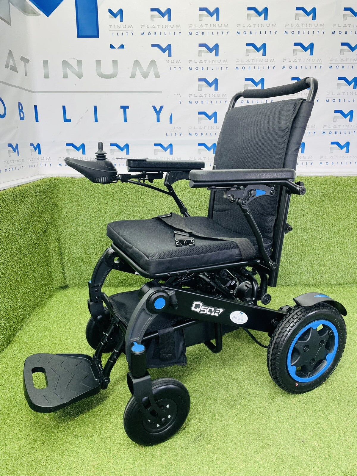 QUICKIE Q50R FOLDING 4MPH TRANSPORTABLE LITHIUM ELECTRIC POWERCHAIR WHEELCHAIR