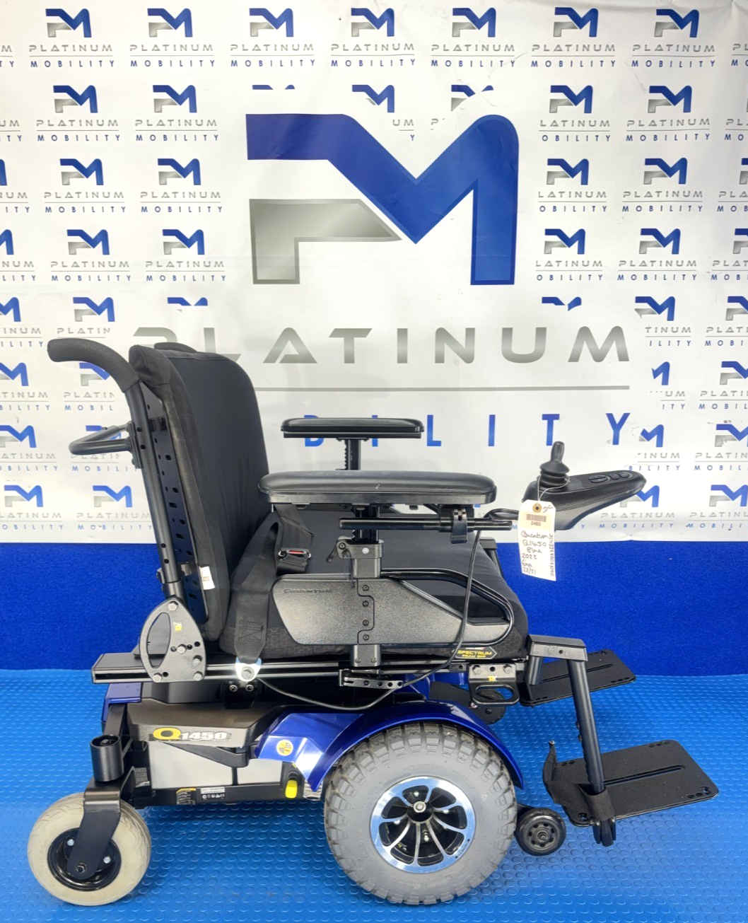 Quantum q1450 Powerchair - FWD 4mph New Batteries Solid Tyres No VAT 2465