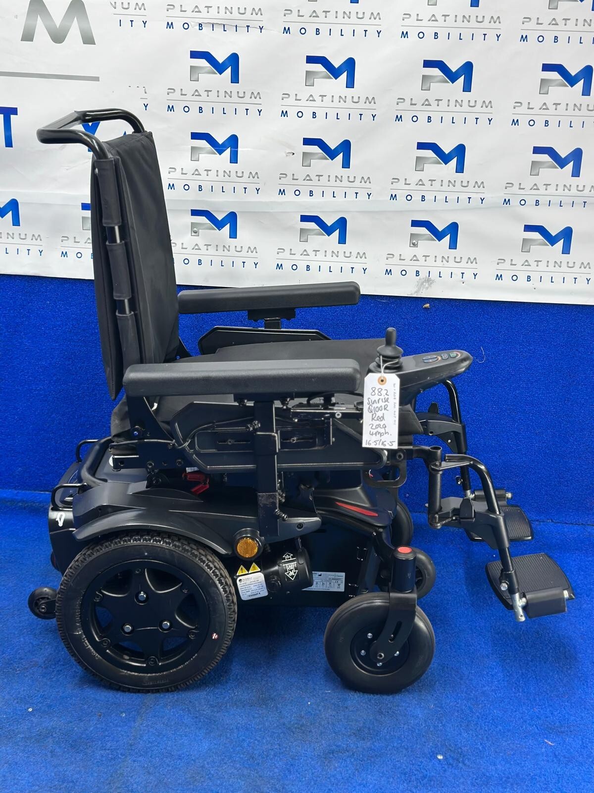 SUNRISE Quickie Q100R 4 MPH Mobility SMALL Electric Wheelchair Powerchair 882