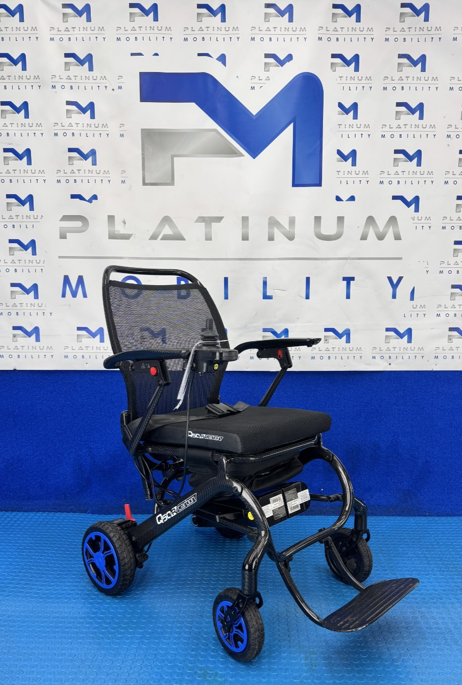QUICKIE Q50 R LIGHTWEIGHT CARBON FIBRE POWERCHAIR SCOOTER FOLDING 4MPH 2797