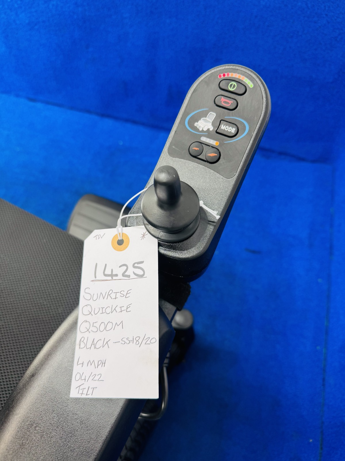 SUNRISE QUICKIE Q500 M 4MPH ELECTRIC MOBILITY POWERCHAIR WHEELCHAIR CHAIR 1425