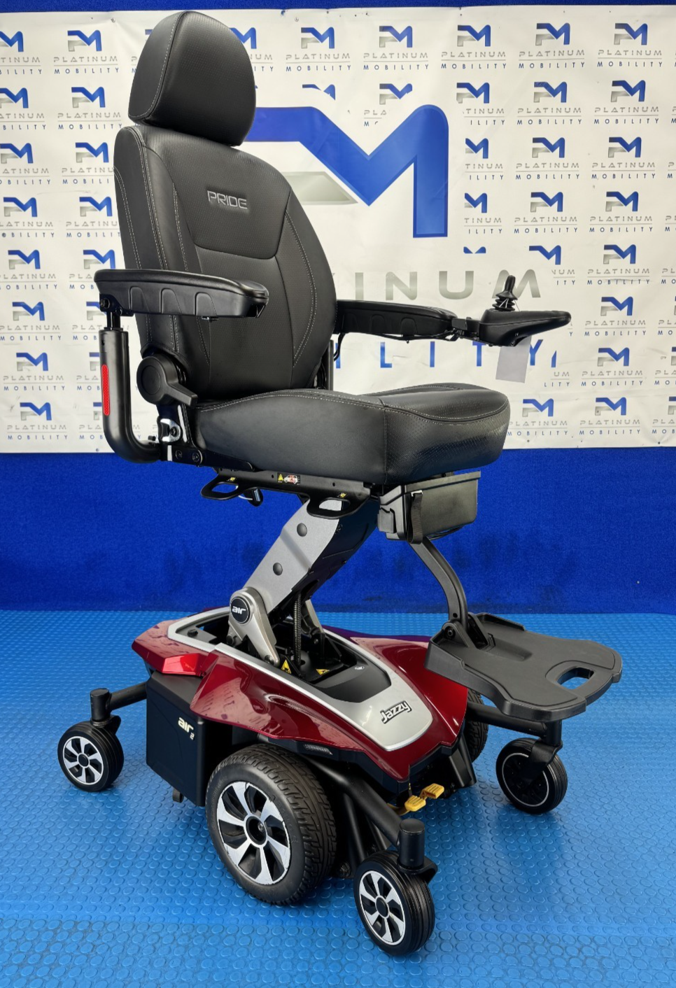 Pride Jazzy Air 2.0 Power Chair Electric Wheelchair with Electric Seat Lift 2227