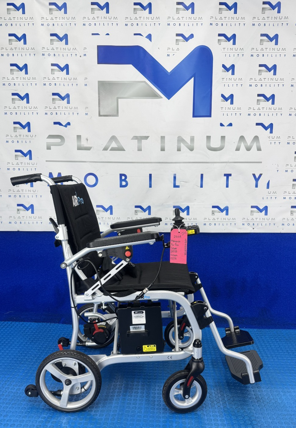 MONARCH AIR PRO LIGHTWEIGHT FOLDING POWERCHAIR 12.5KG TRAVEL 2449