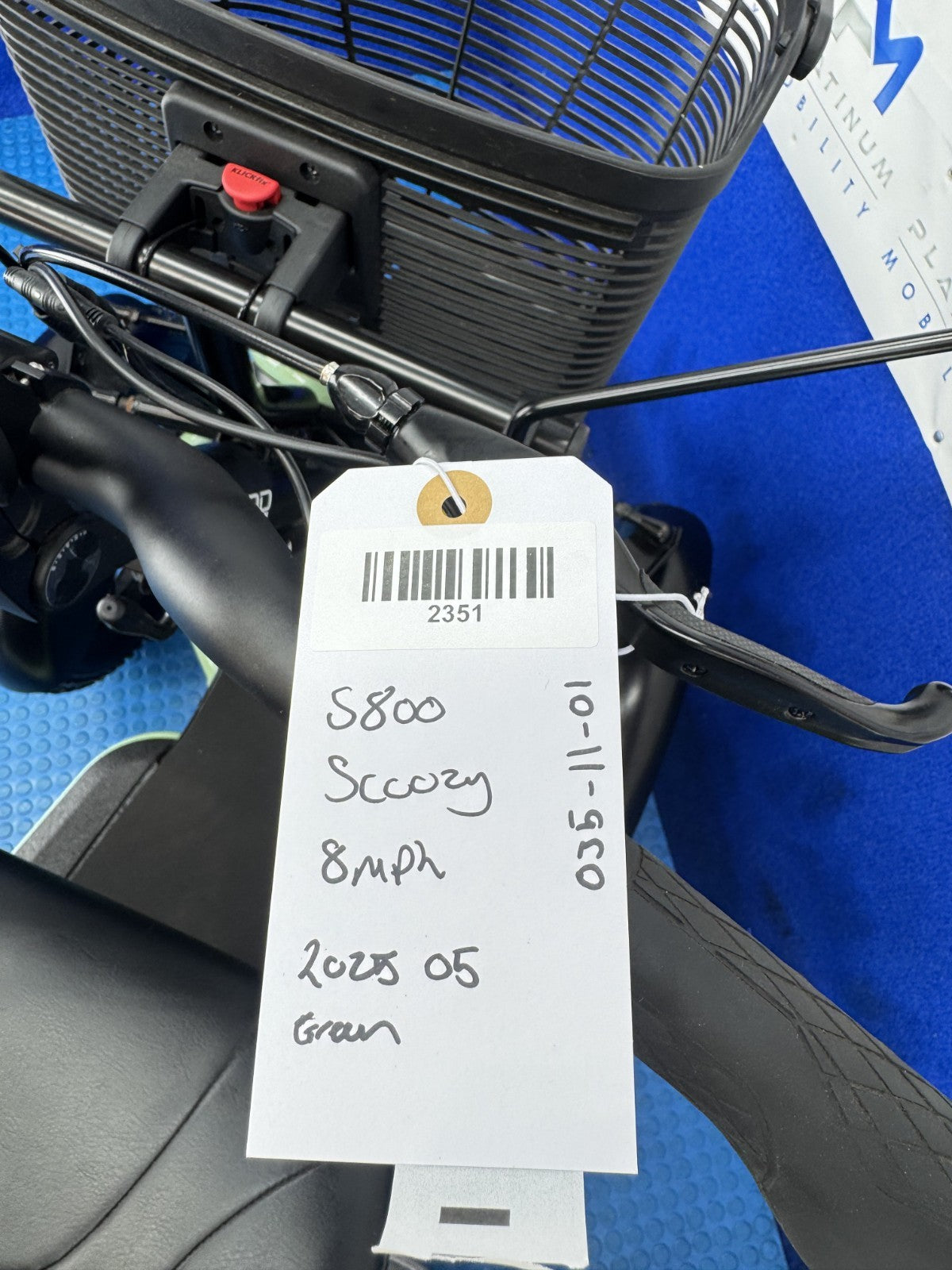 Sunrise S800 Scoozy 8mph All Terrain Electric Mobility Scooter 2351