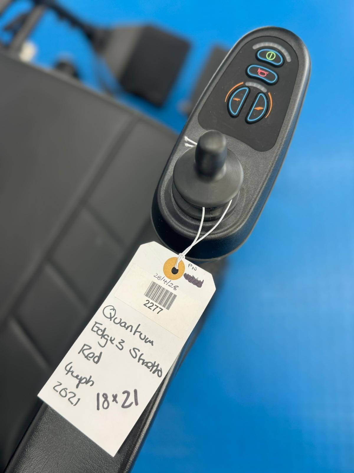 STUNNING CONDITION - PRIDE STRETTO EDGE 3 NARROW POWERCHAIR 6MPH COMPACT 2277