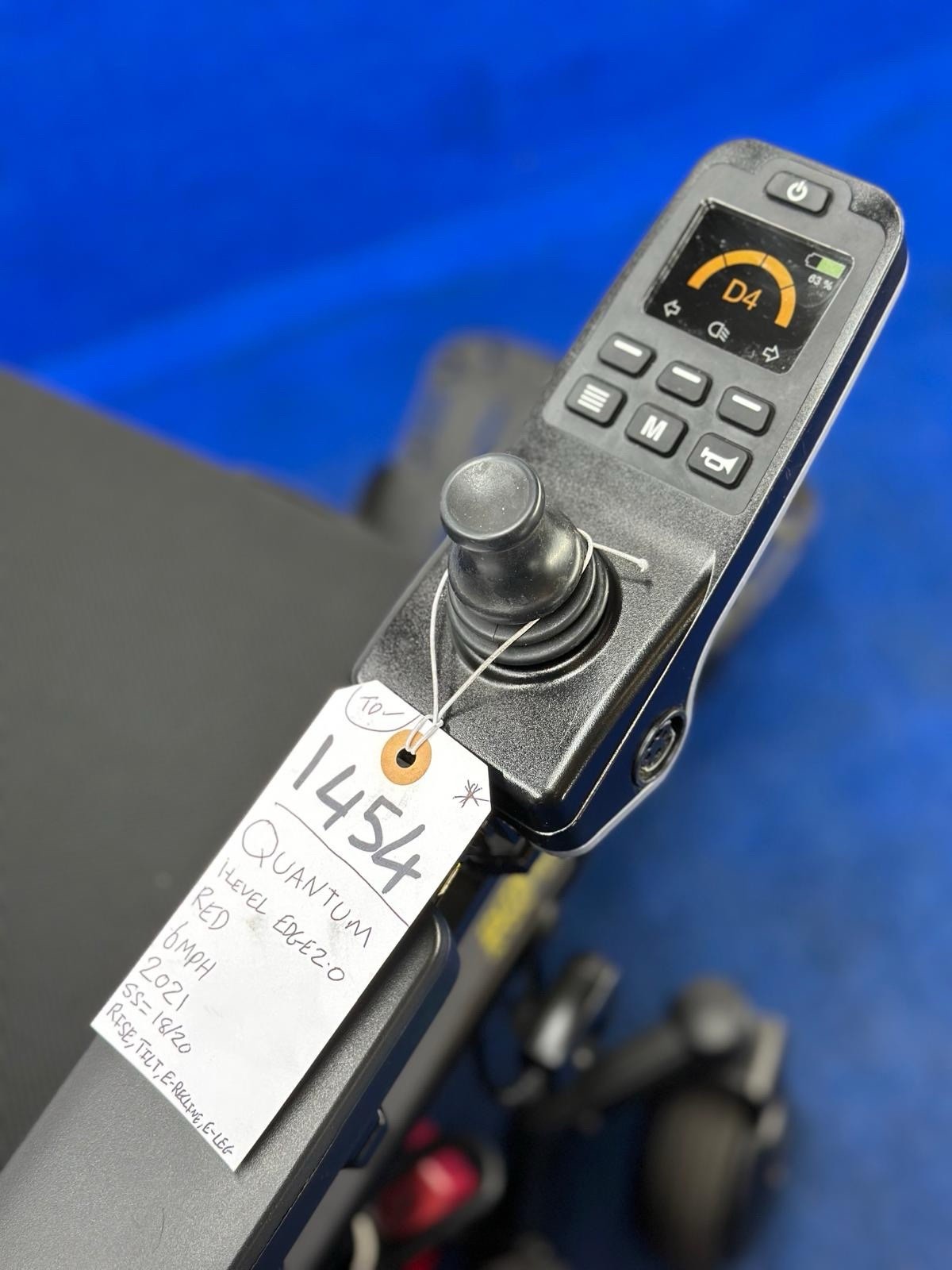 PRIDE QUANTUM Q6 EDGE 2.0 i-LEVEL 6 MPH ELECTRIC MOBILITY POWERCHAIR 1454