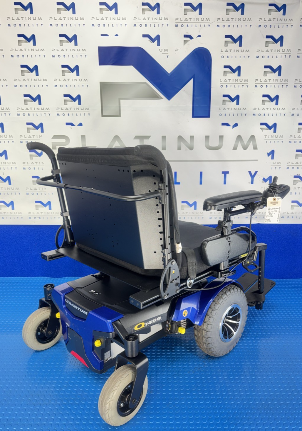 Quantum q1450 Powerchair - FWD 4mph New Batteries Solid Tyres No VAT 2465