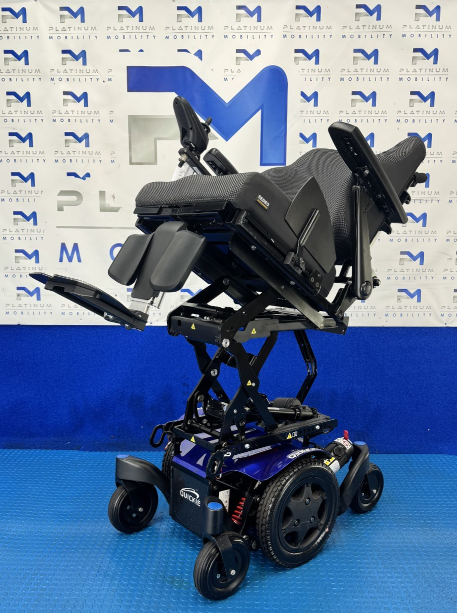 Sunrise Quickie Q300M Mini Powerchair 4 mph Riser, Tilt Electric Wheelchair 2361