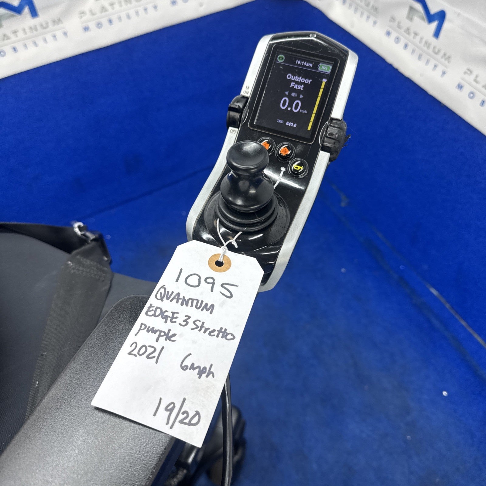 PRIDE QUANTUM EDGE 3 STRETTO 6 MPH ELECTRIC POWER WHEELCHAIR POWERCHAIR Narrow