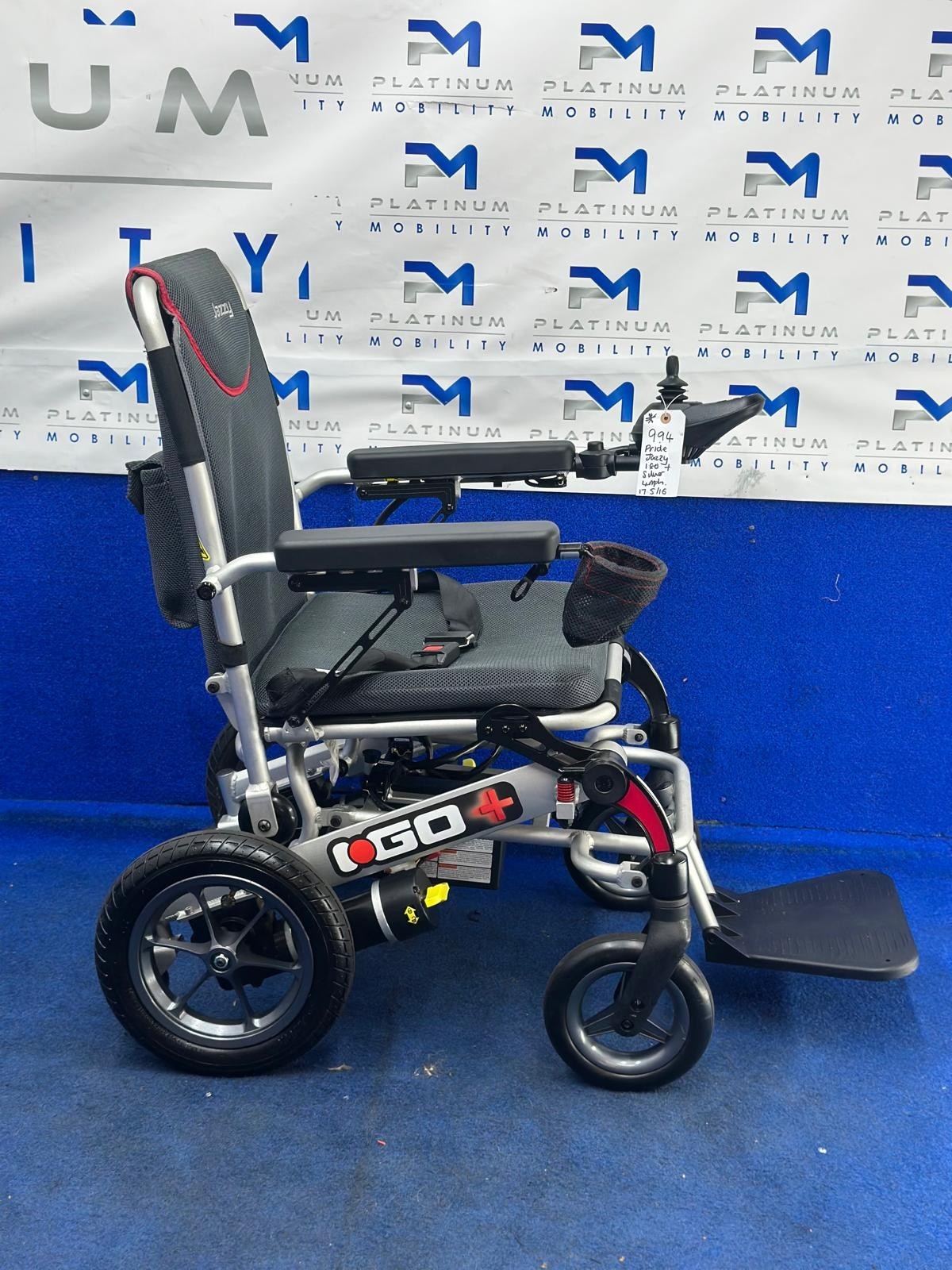 Pride iGo Plus Folding Powerchair 4Mph – Lightweight Electric Wheelchair (994)