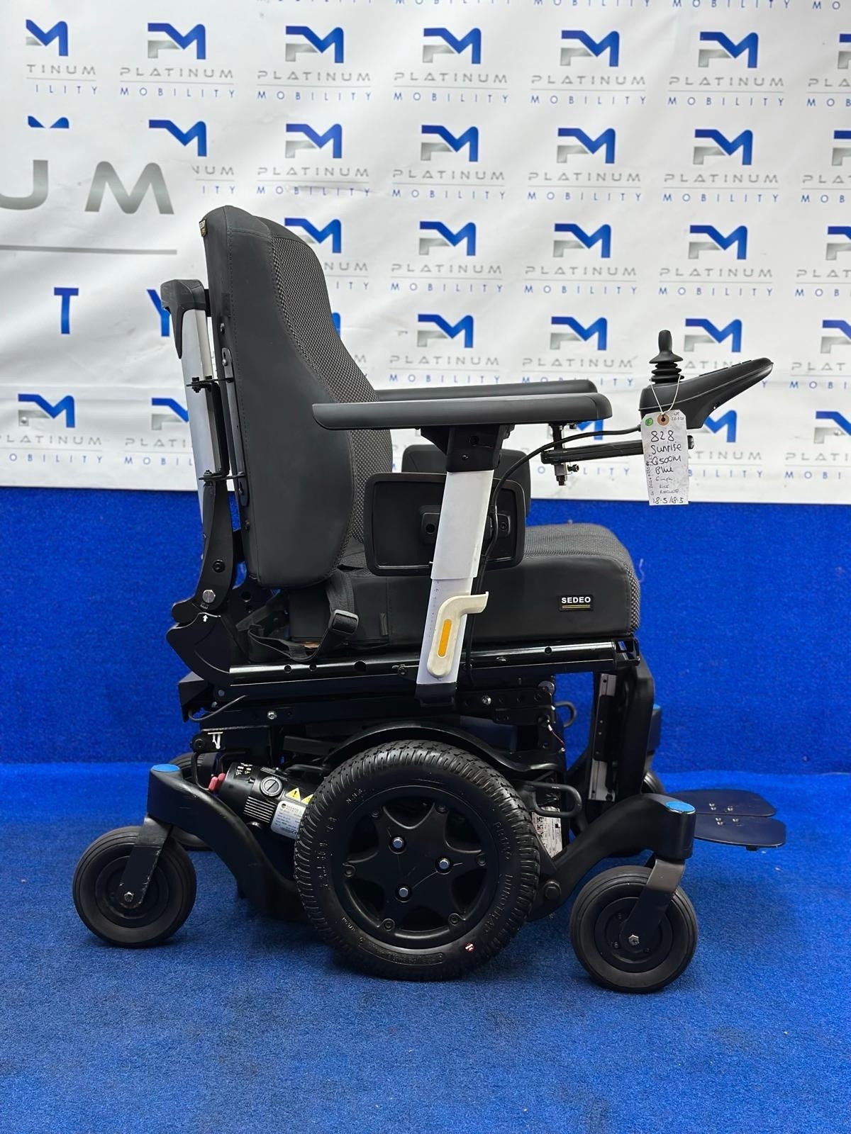 SUNRISE QUICKIE Q500 M 6MPH ELECTRIC RISE MOBILITY POWERCHAIR WHEELCHAIR 828