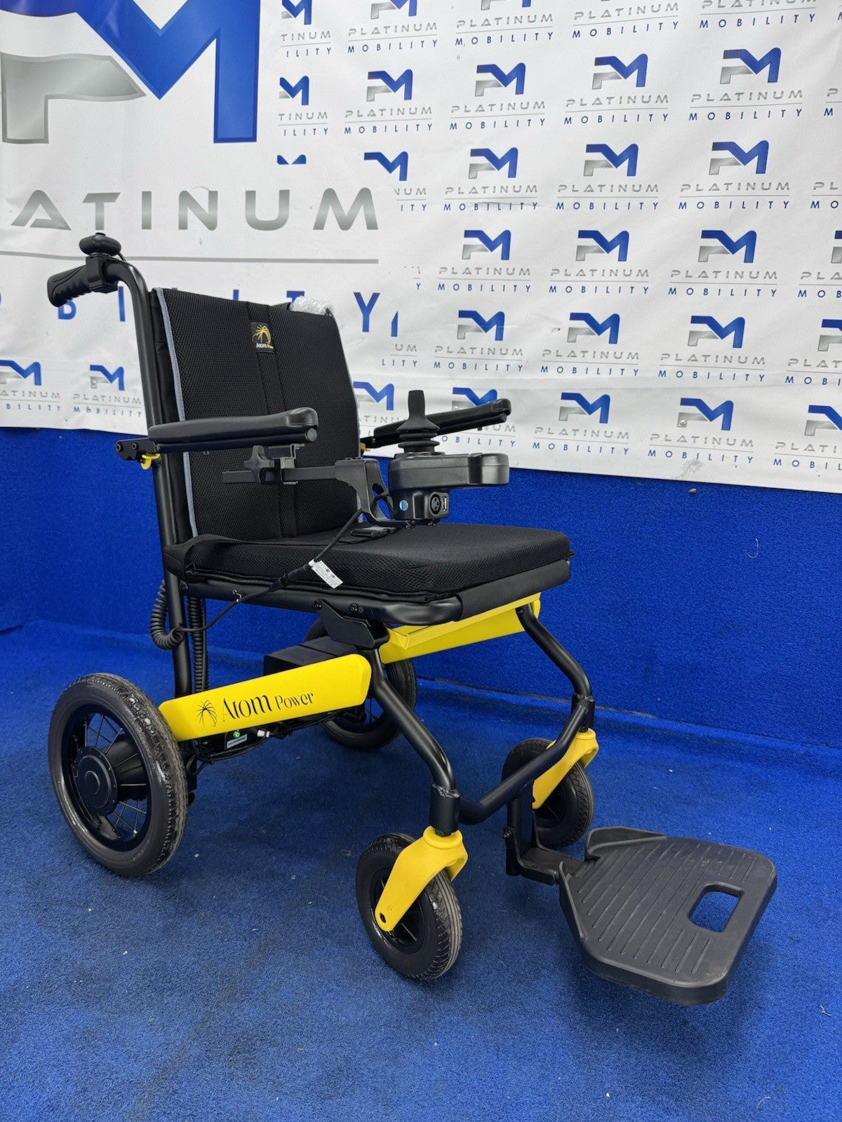 Atom Powerchair ATTENDENT Lightweight Lithium Folding Electric Wheelchair 13.2kg