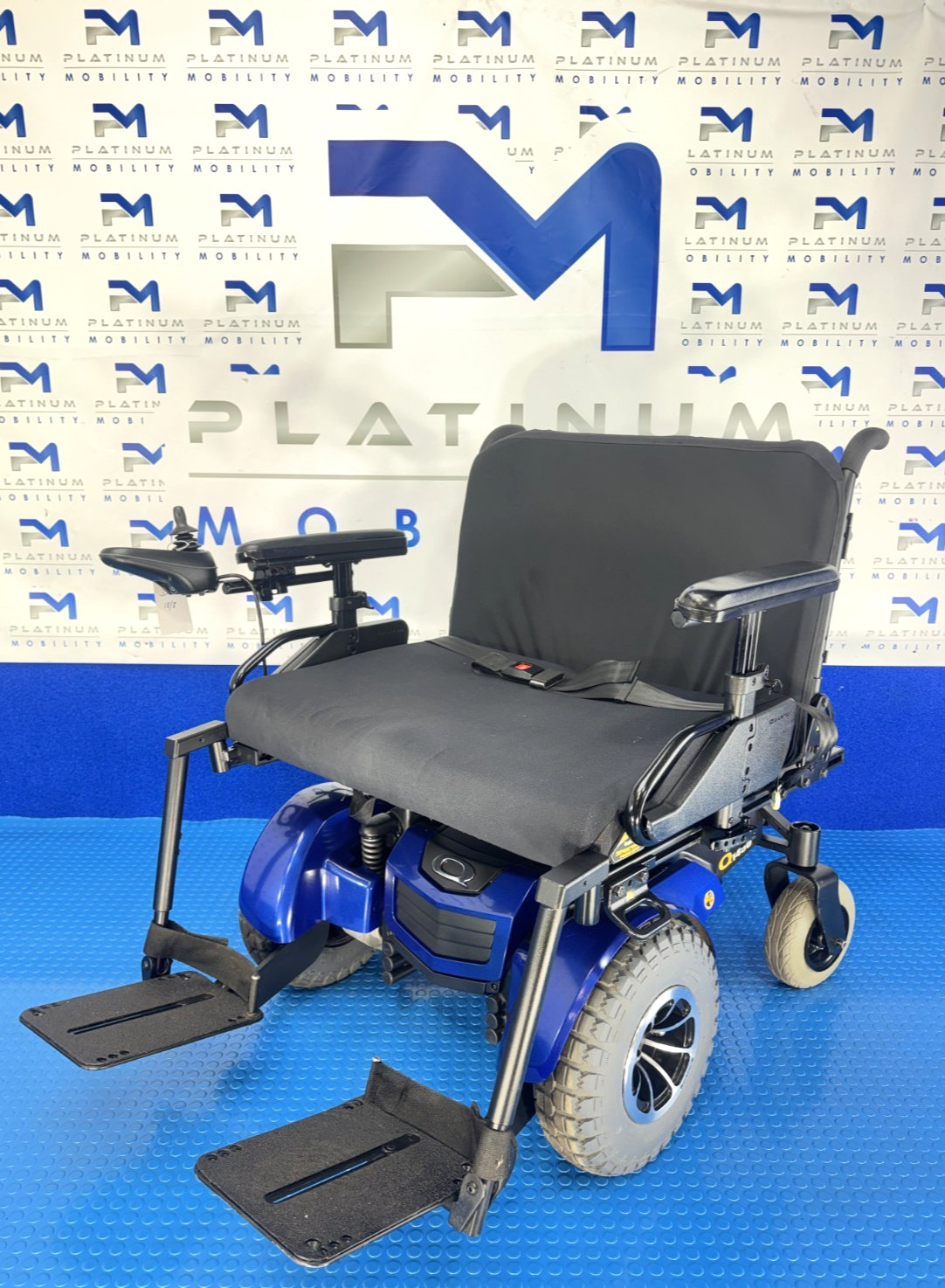 Quantum q1450 Powerchair - FWD 4mph New Batteries Solid Tyres No VAT 2465