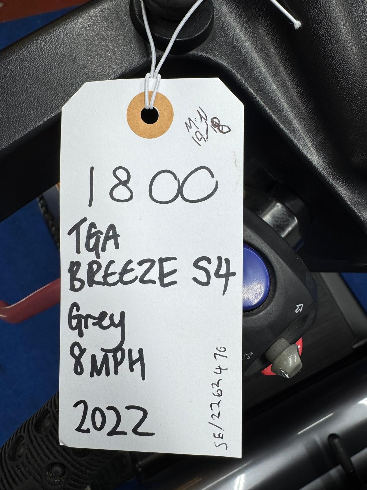 2022 TGA Breeze S4 8MPH All Terrain Mobility Scooter Immaculate Condition 1800