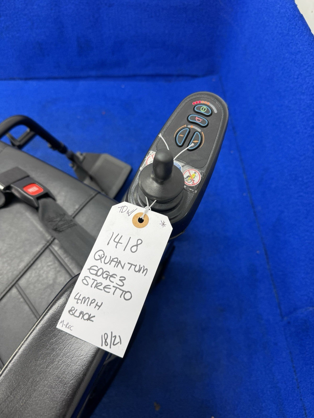 Pride Quantum Edge 3 Stretto Narrow Base 5mph Electric Wheelchair Powerchair 418