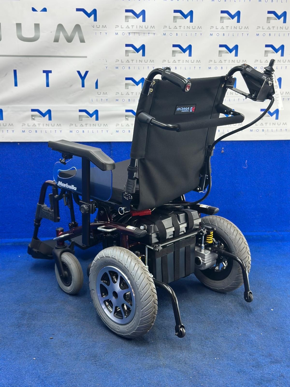 Roma Marbella Powerchair – 4mph Attendant Electric Wheelchair (1255)