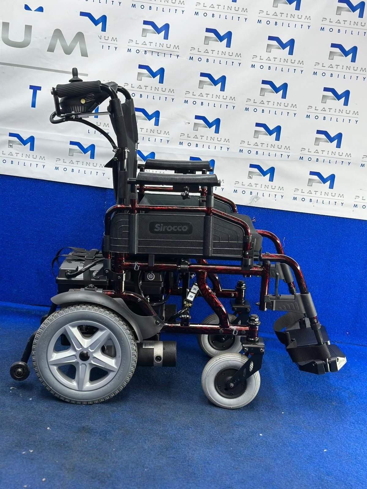 ROMA SIROCCO 4MPH ATTENDANT CONTROLED ELECTRIC WHEELCHAIR POWERCHAIR 1228