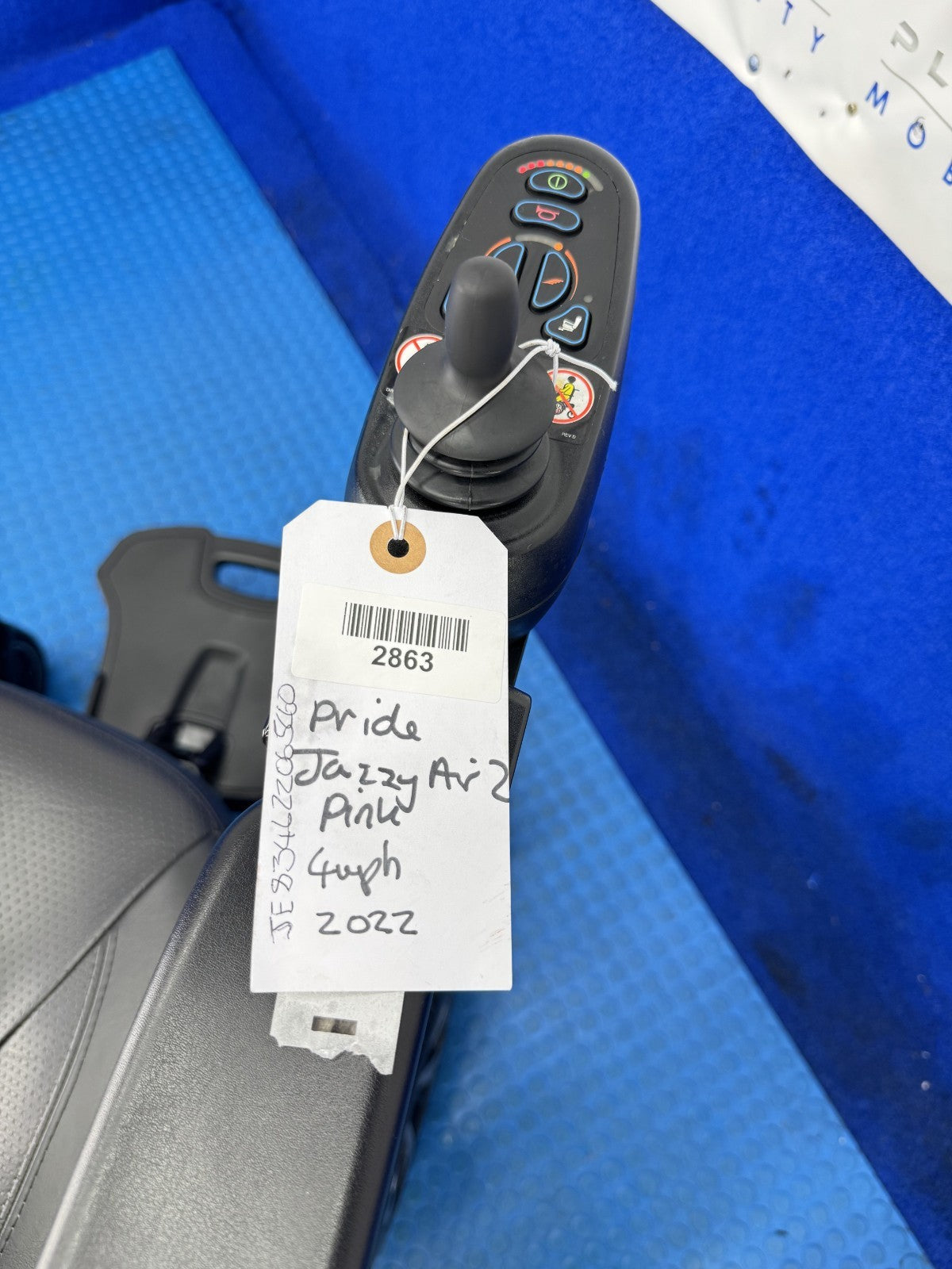 Pride Jazzy Air 2.0 Power Chair Electric Wheelchair with Electric Seat Lift 2863