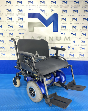 Quantum q1450 Powerchair - FWD 4mph New Batteries Solid Tyres No VAT 2465