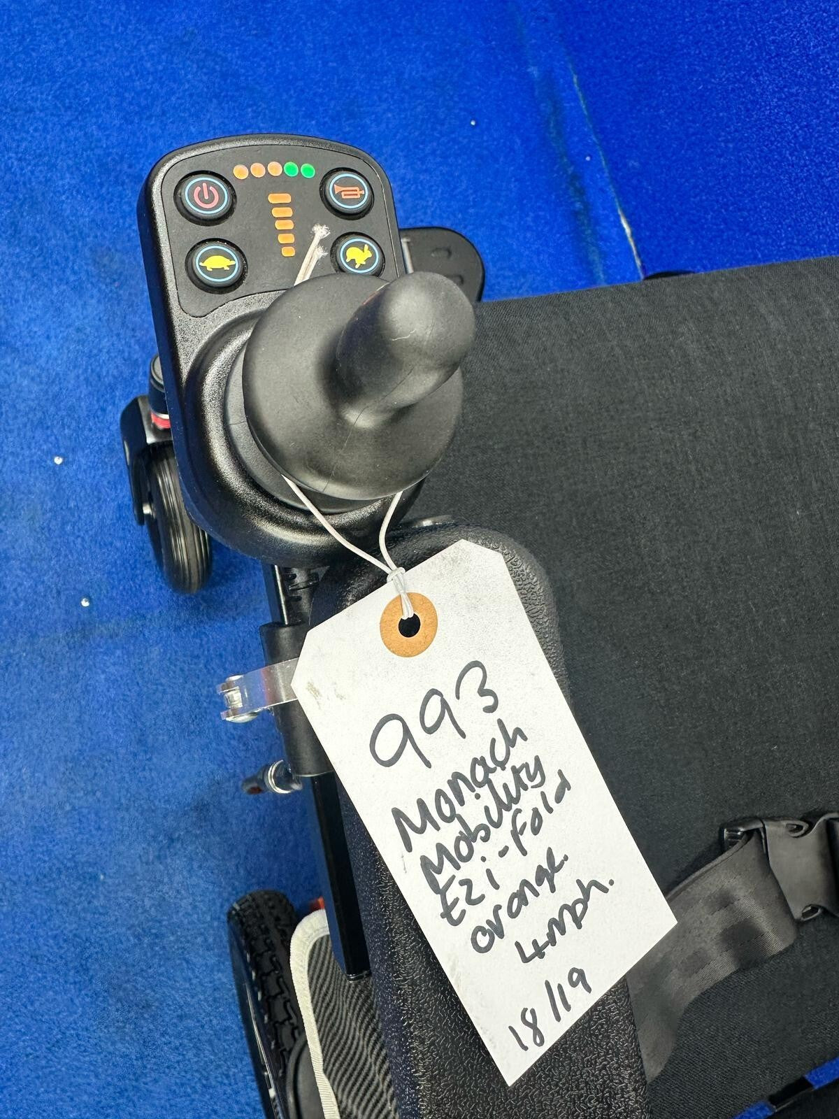 Monach Ezi-FOLD PRO 4 MPH FOLDING ELECTRIC WHEELCHAIR POWERCHAIR REMOTE CONTROL