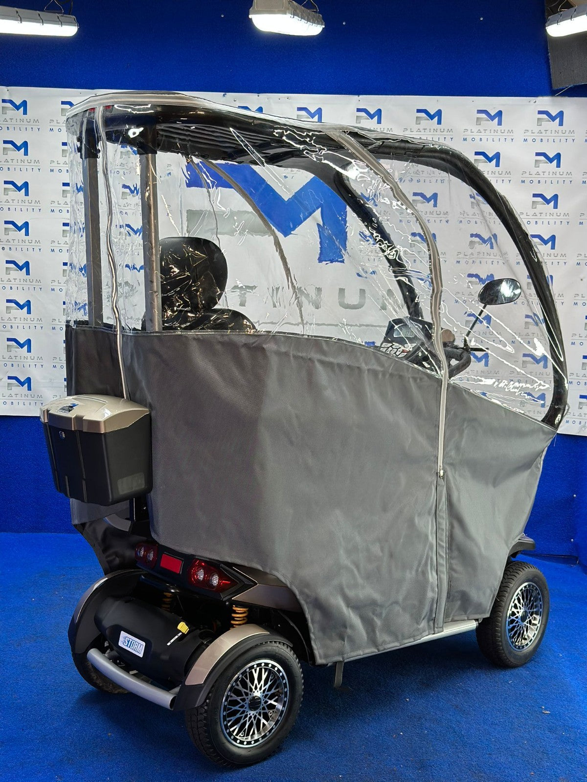 Used Electric Mobility Scooter With Hard Canopy Monarch Storm Road Legal 8mph