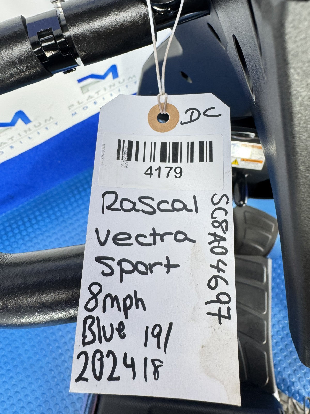 Rascal Vecta Sport Mobility Scooter 8mph Air Tyres New Batteries No VAT 4179