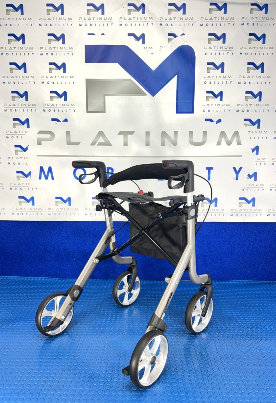 Rehasense Space LX Rollator Silver Lightweight Folding Walker BRAND NEW