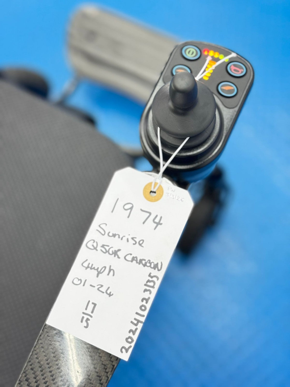 Sunrise Quickie Q50R 14KG Carbon Fibre Electric Wheelchair Powerchair 4MPH 1974